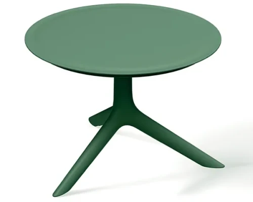 Niski stolik kawowy okrągły 60 cm Rimo zielony