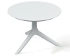 Niski stolik kawowy okrągły 60 cm Rimo biały