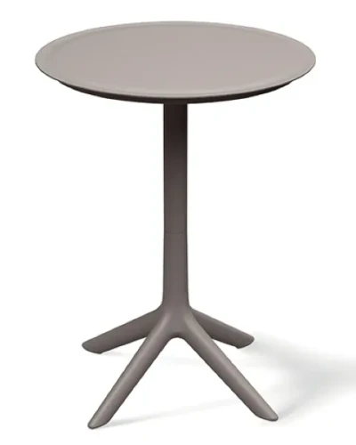 Wysoki stolik kawowy okrągły 57 cm Rimo beżowy