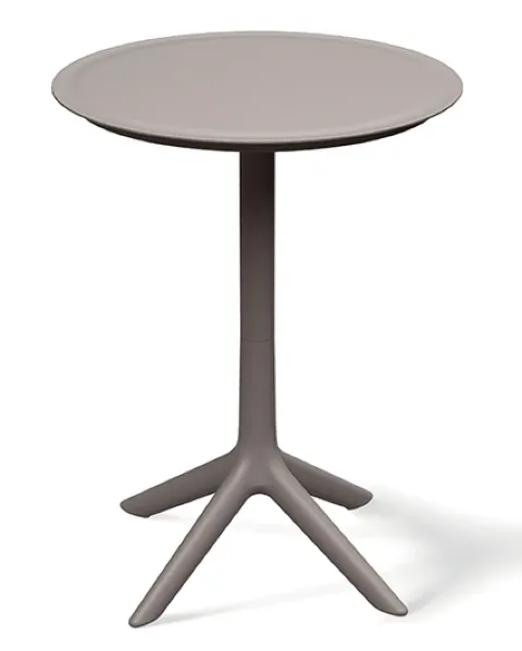 Wysoki stolik kawowy okrągły 57 cm Rimo beżowy