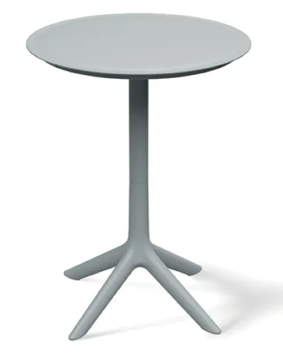 Wysoki stolik kawowy okrągły 57 cm Rimo szary.webp