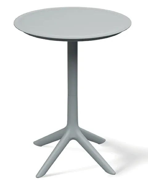 Wysoki stolik kawowy okrągły 57 cm Rimo szary.webp