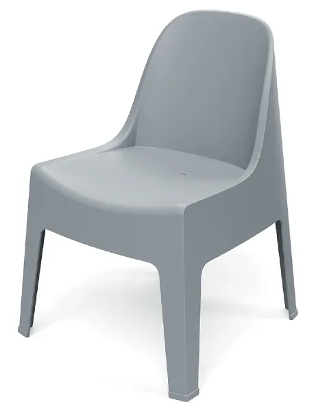 Krzesło pełne Milane Ferne szare agate gray