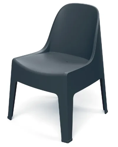 Krzesło pełne Milane Ferne czarne carbon