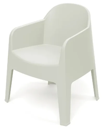 Krzesło z podłokietnikami Milane Ferne kremowe senza