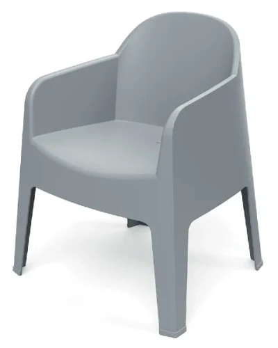 Krzesło z podłokietnikami Milane Ferne szare agate gray