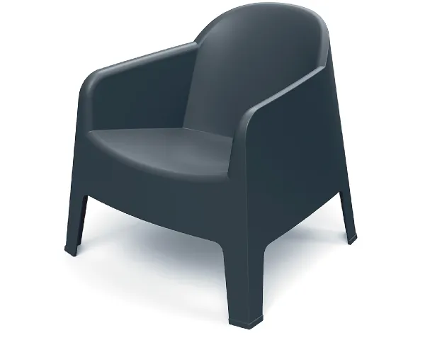 Fotel ogrodowy czarny Milane Ferne carbon