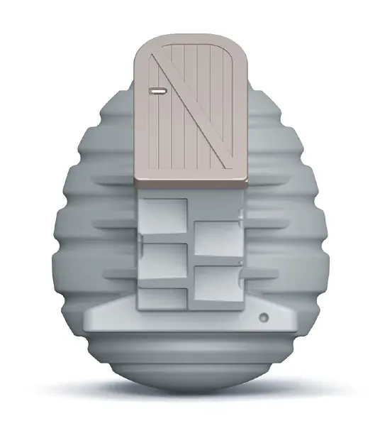 ziemianka ogrodowa z plastiku OVO Prosperplast - wejście i schodki