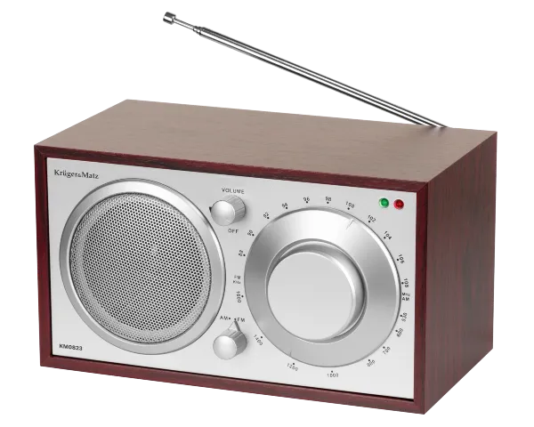 Radio domowe analogowe AM FM klasyczne drewniane Kruger&Matz KM0823