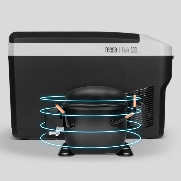 lodówka z kompresorem turystyczna z funkcją mrożenia 25L DC 12/24V AC 230V TEESA Easy Cool TSA5007