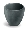 ozdobna donica grafitowa okrągła 40 cm Ethick Cano