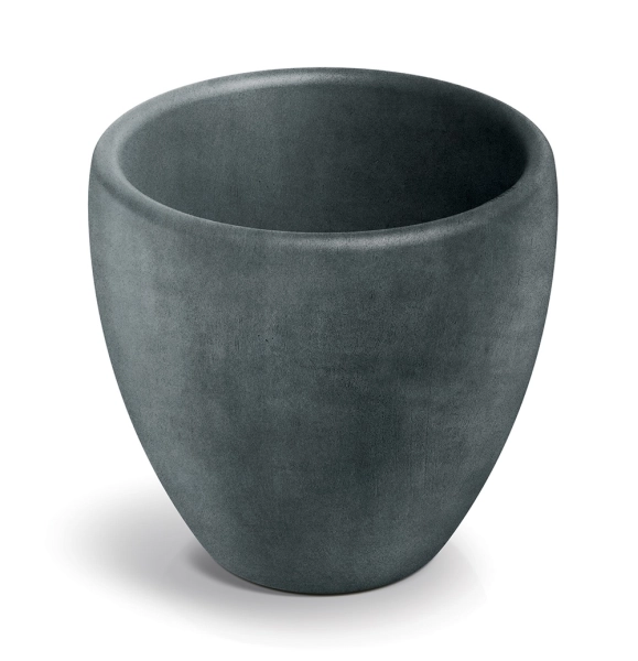 ozdobna donica grafitowa okrągła 40 cm Ethick Cano