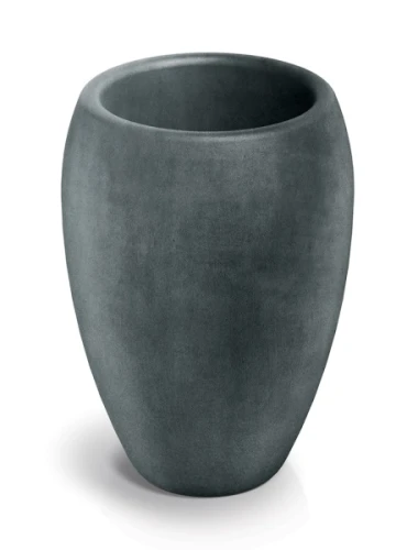 wysoka donica grafitowa okrągła 40 cm Ethick Cano High