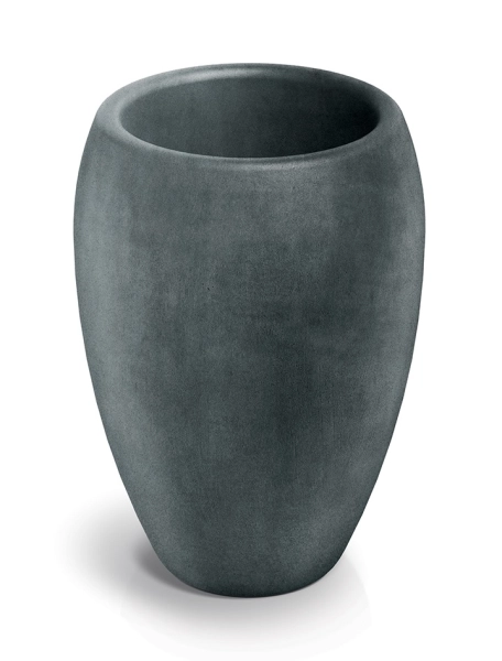 wysoka donica grafitowa okrągła 40 cm Ethick Cano High