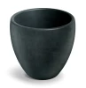 donica ozdobna czarna okrągła 60cm Ethick Cano