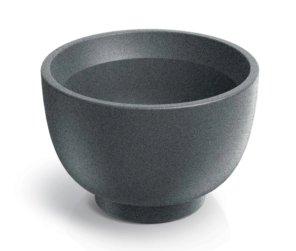 ozdobna donica misa na kwiaty szara Vivo Vemo Round 105GR_tiny_granite