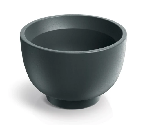 ozdobna donica misa na kwiaty grafitowa Vivo Vemo Round 107GR