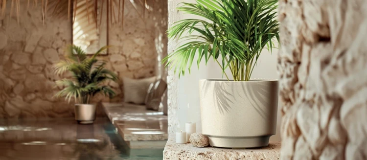 donice ozdobne ETHICK Splito Round aranżacja