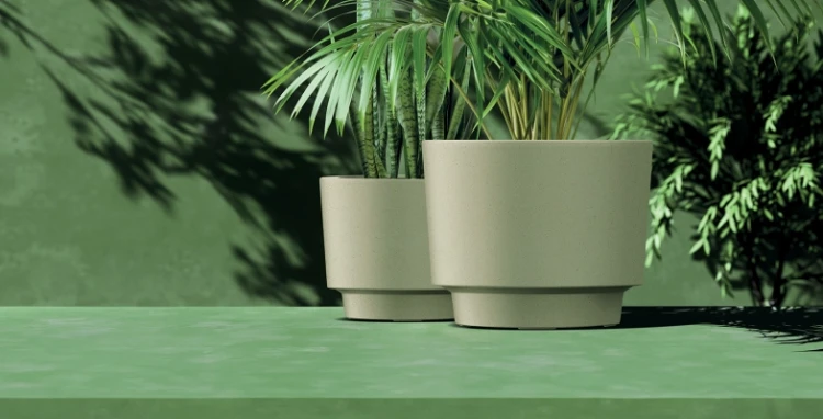 donice dekoracyjne ETHICK Splito Round aranżacja