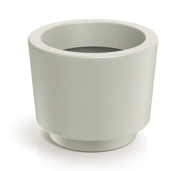 donica dekoracyjna okrągła kremowa piaskowa 30cm Splito Round 101GR_sand