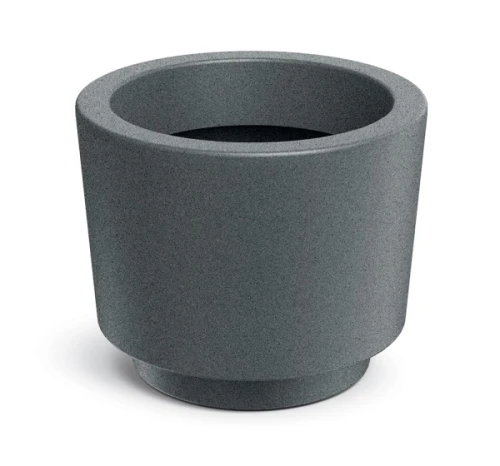 donica ozdobna okrągła 30 cm szara granit Splito Round 105GR_tiny_granite