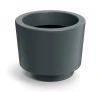 donica dekoracyjna okrągła 30cm grafit Splito Round 107GR_graphite