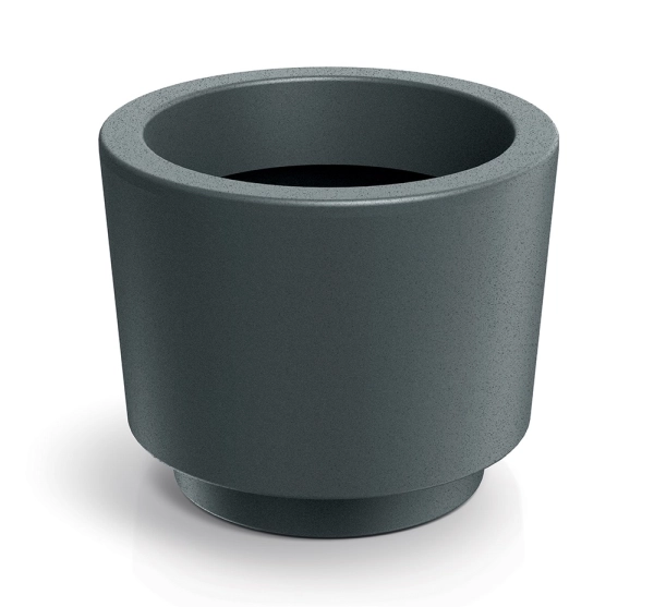 donica dekoracyjna okrągła 30cm grafit Splito Round 107GR_graphite