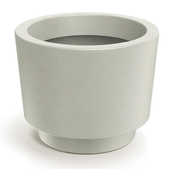 donica dekoracyjna okrągła 30cm piaskowa Splito Round 101GR_sand