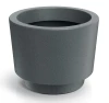donica ozdobna okrągła 30cm szary granit Splito Round 105GR_tiny_granite