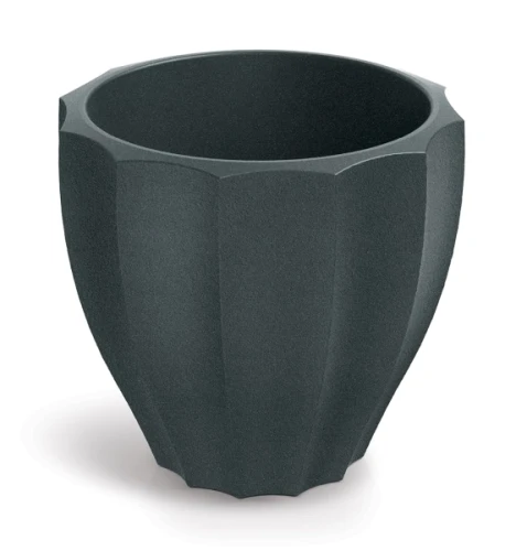 Donica dekoracyjna grafitowa okrągła 40 cm Rona Ethick TR40_107GR_graphite