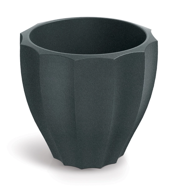 Donica dekoracyjna grafitowa okrągła 40 cm Rona Ethick TR40_107GR_graphite