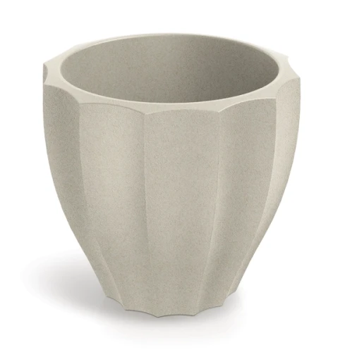 Donica ozdobna kremowa okrągła 40 cm Rona Ethick