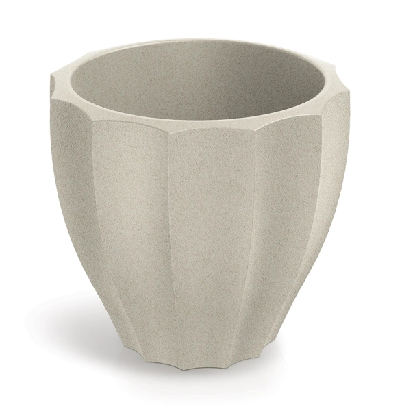 Donica ozdobna kremowa okrągła 40 cm Rona Ethick