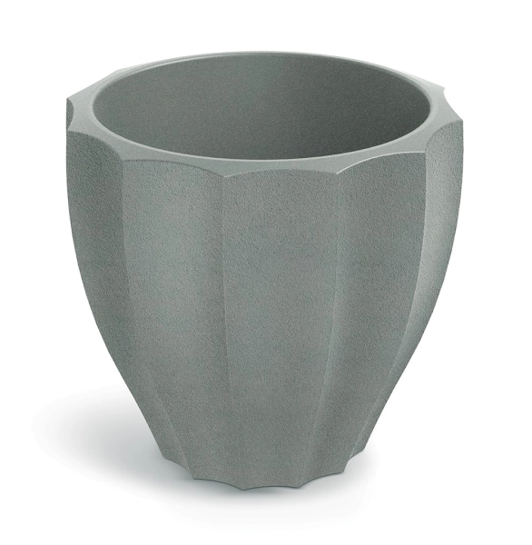 Donica ozdobna szara okrągła 40 cm Rona Ethick