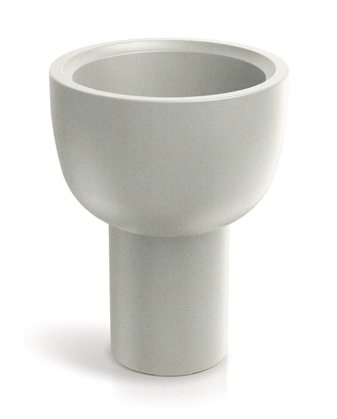 Donica na nodze wysoka kremowa 40 cm Molta Vessel