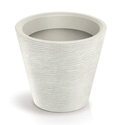 Doniczka okrągła kremowa 40 cm Tubra Round Ethick