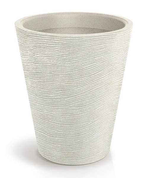 Donica dekoracyjna okrągła kremowa 60 cm Tubra Round Ethick