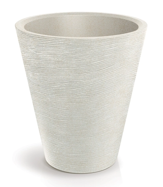 Duża donica okrągła kremowa 80 cm Tubra Round Ethick