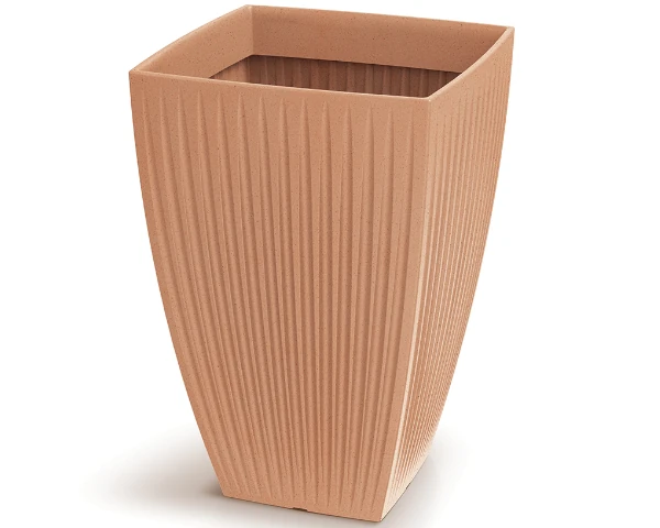 donica wysoka kwadratowa terakota 40 cm Latia Square High