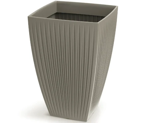 Donica wysoka kwadratowa mocca 40 cm Latia Square High