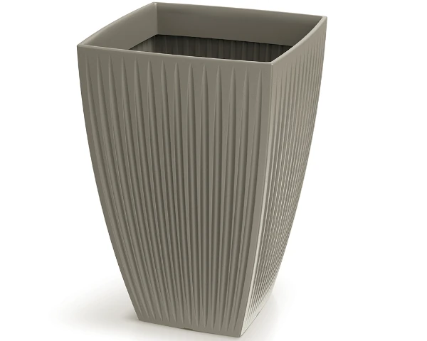 Donica wysoka kwadratowa mocca 40 cm Latia Square High