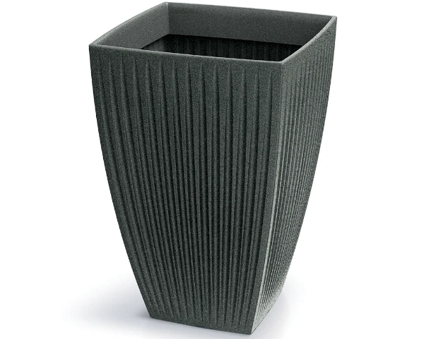 donica wysoka kwadratowa grafitowa 40 cm Latia Square High