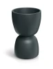 Donica w kształcie klepsydry grafitowa Duala Round Midl
