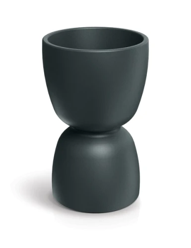 Donica w kształcie klepsydry grafitowa Duala Round Midl