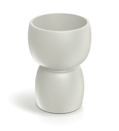Donica ozdobna kremowa piaskowa 30 cm Duala Round TDR30_101GR_sand