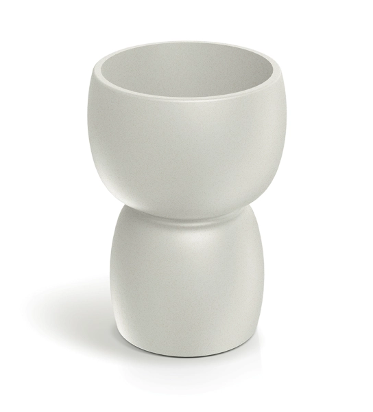 Donica ozdobna kremowa piaskowa 30 cm Duala Round TDR30_101GR_sand