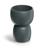 Donica dekoracyjna grafit 30 cm Duala Round ETHICK TDR30_107GR_graphite