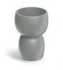 Donica ozdobna szara betonowa 30 cm Duala Round ETHICK TDR30_106GR_concrete_gray