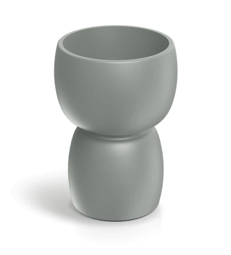 Donica ozdobna szara betonowa 30 cm Duala Round ETHICK TDR30_106GR_concrete_gray