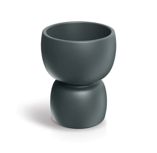 Donica wysoka grafitowa 40 cm Duala Round ETHICK TDR40_107GR_graphite